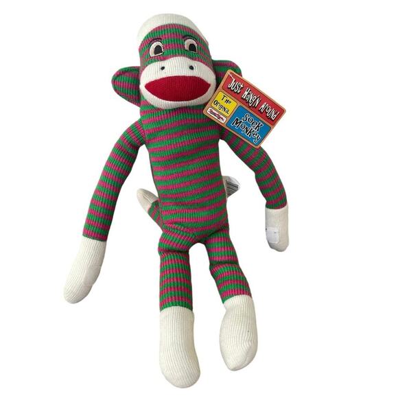 VINTAGE 2008 SOCK MONKEY THE ORIGINAL 19’ COLLECTIBLE RARE JUST HANGING AROUND - Picture 3 of 12